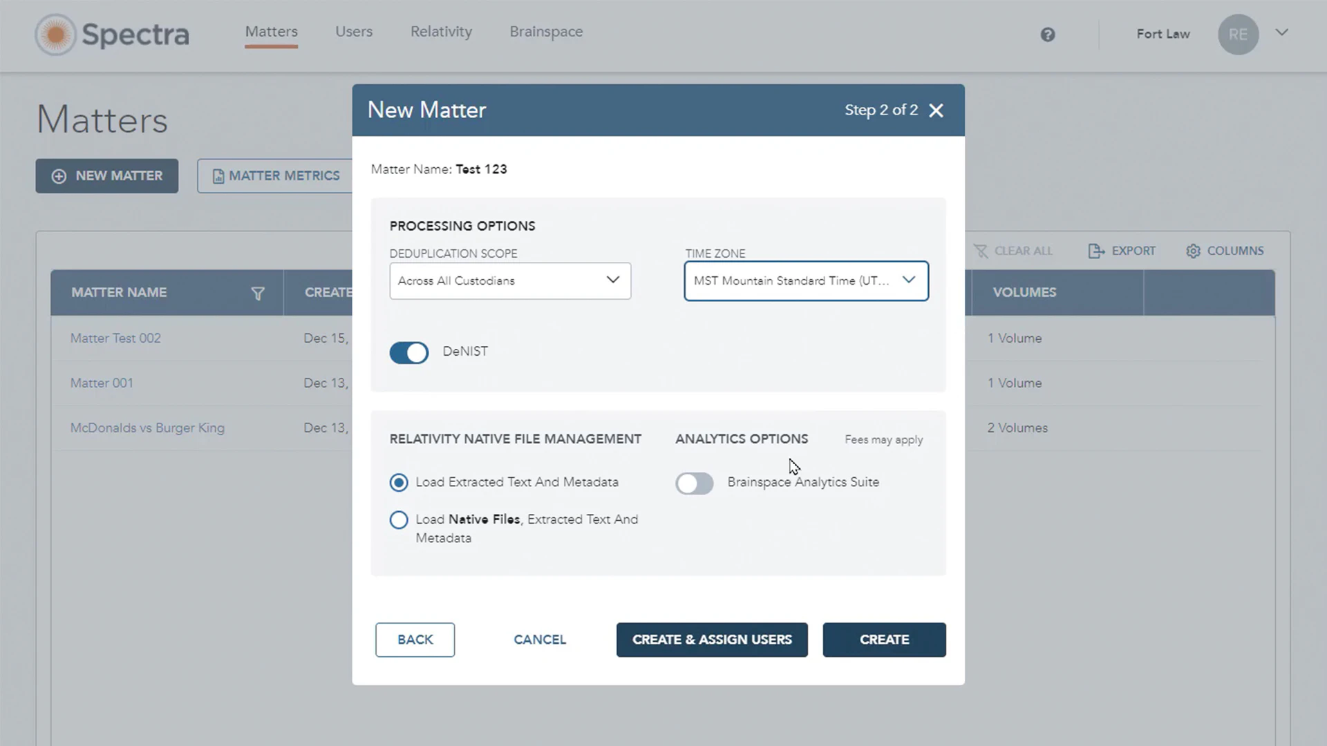 screenshot of Lighthouse Spectra